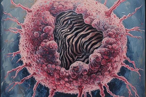 abstract picture of neuroendocrine cancer cell