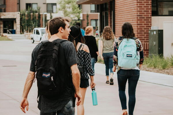 Students on campus