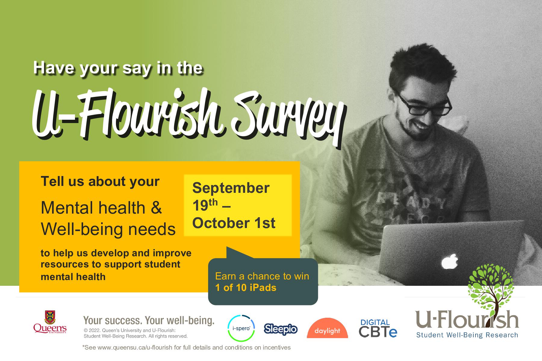 U-Flourish Fall Survey opens on September 19th and closes on October 1st