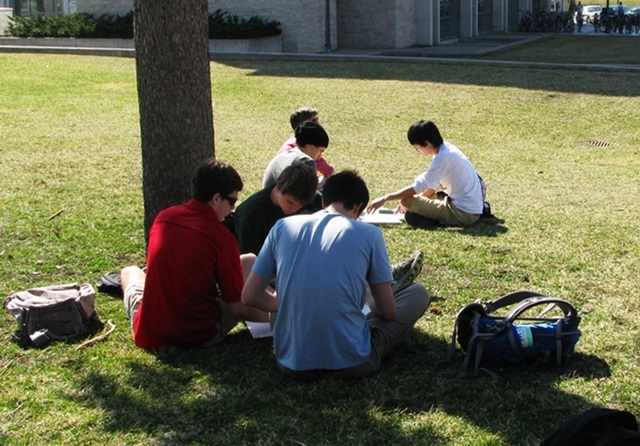 Physics education outside at Queen's University