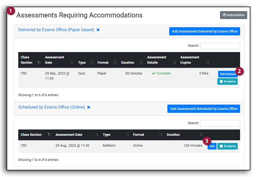 image: edit or delete assessment