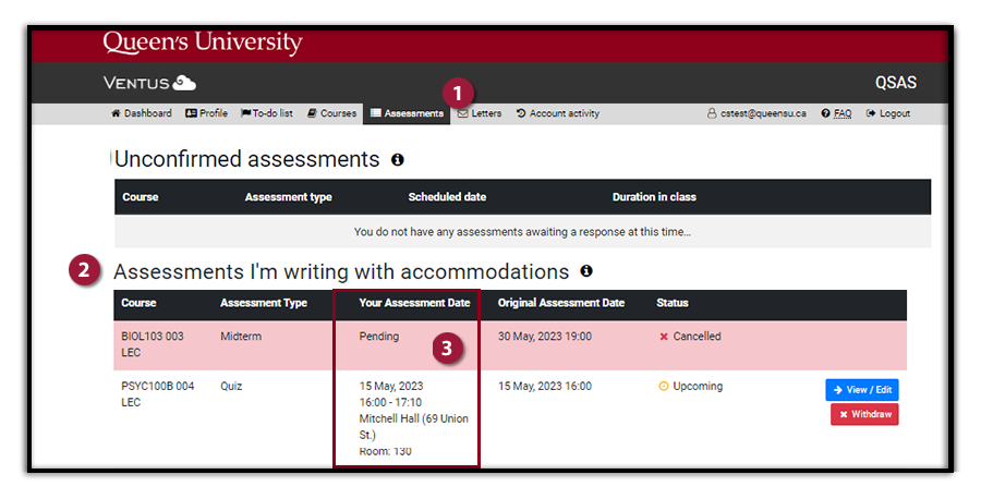 image: check for assessment information updates