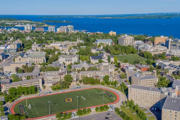 Aerial view of Queen's University