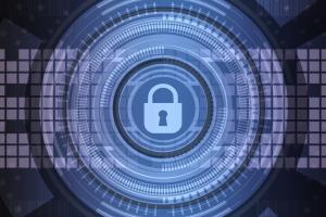 Image showing lock on digital data