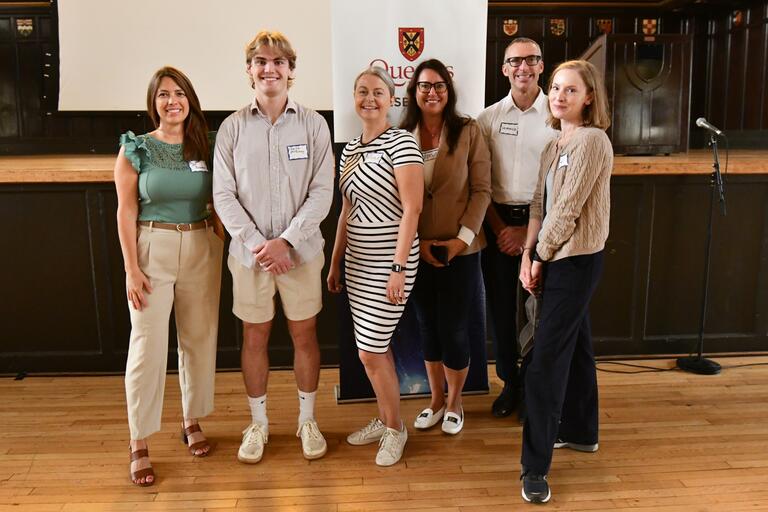 Students and supervisors participate in the event