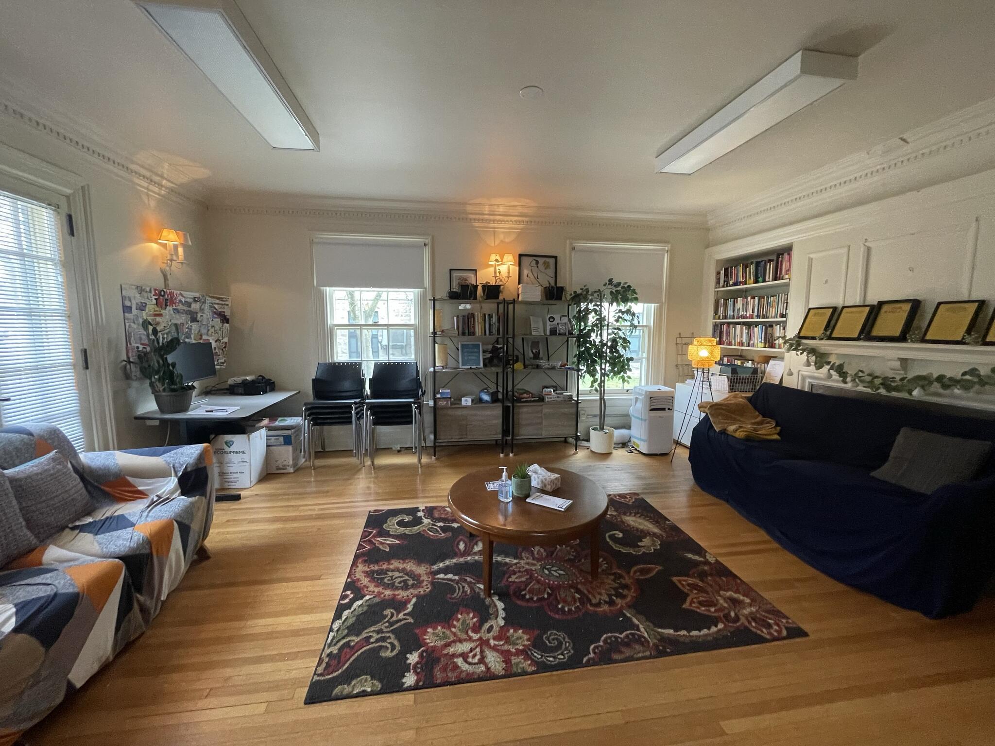 The first-floor lounge in YH@140.